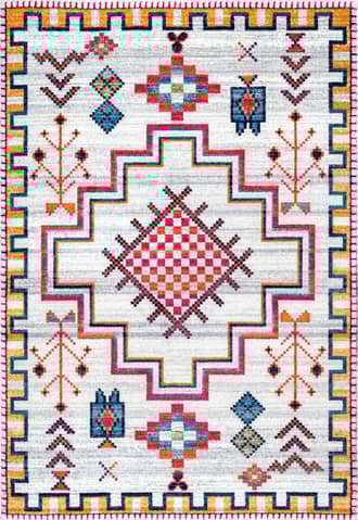 6' 7" x 9' Crosshatch Aztec Rug primary image