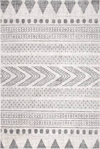 6' Geometric Banded Rug primary image