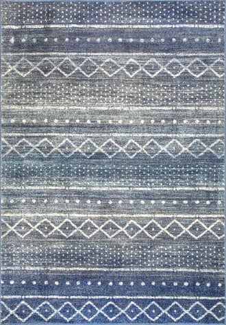 Multicolor Striped Geometric Rug swatch