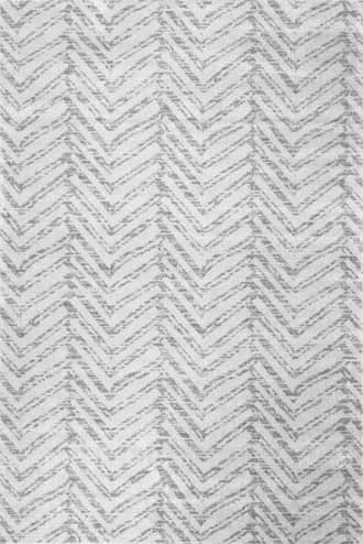 Grey 6' 7" x 9' Antique Chevron Rug swatch