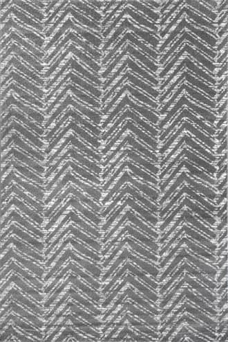 Dark Grey 2' x 3' Antique Chevron Rug swatch