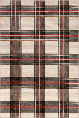 2' x 3' Rosalinda Tartan Plaid Washable Rug primary image