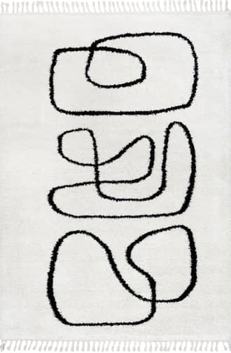 6' 7" x 9' Loletta Abstract Shag Rug primary image