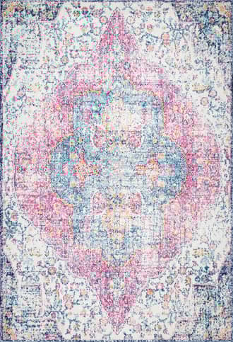 Red Mottled Medallion Rug swatch