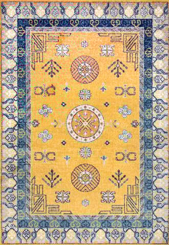 Yellow Art Deco Rug swatch