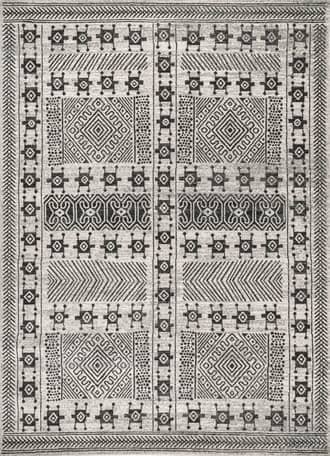 Zara Geometric Paneled Rug primary image