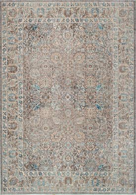 Beige Cardinal Lily Herati Rug swatch