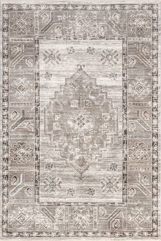 Beige 2' 8" x 8' Valara Faded Medallion Rug swatch