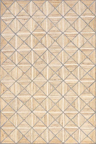 6' x 9' Denys Jute Textured Trellis Rug primary image