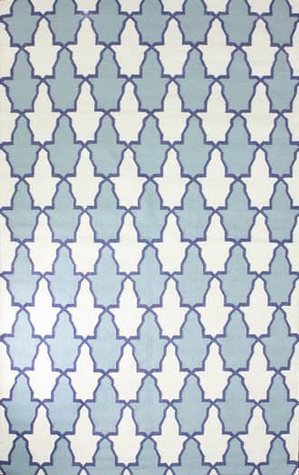 Blue Flatwoven Trellis Rug swatch