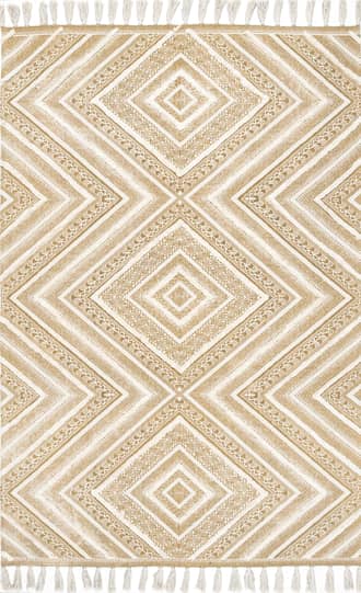 Beige Greek Eye Trellis Rug swatch