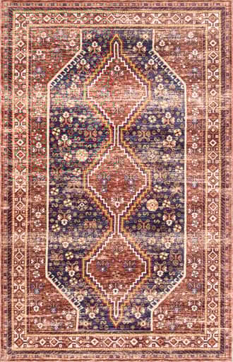 Rust 2' 6" x 8' Traditional Totem Rug swatch