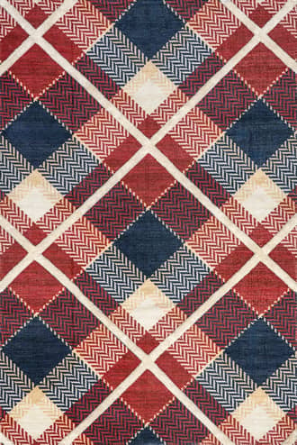 Damira Mirrored Plaid Rug primary image