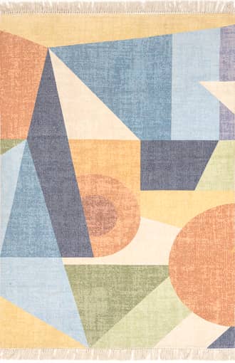 Allegra Faded Geometric Rug primary image