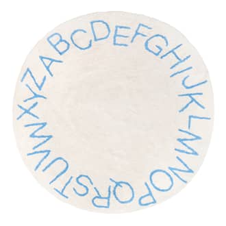 6' Alphabet Nursery Washable Rug primary image