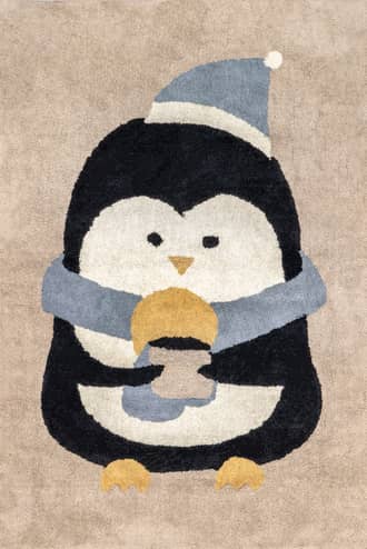 3' x 5' Penguin Nursery Washable Rug primary image