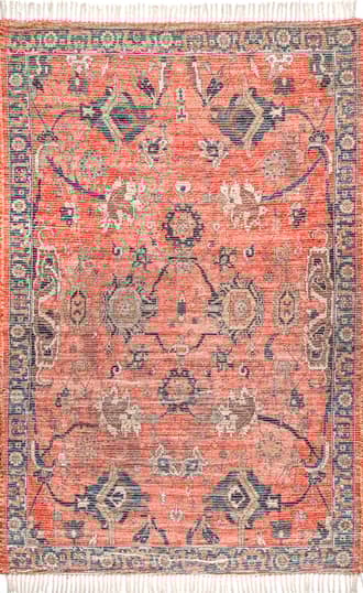 Multicolor 6' Faded Grace Tassel Rug swatch