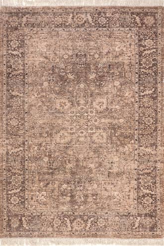 Brown Lennox Medallion Tassel Rug swatch