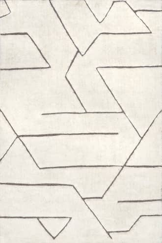 Kimia Hand Tufted Geometric Wool Rug primary image