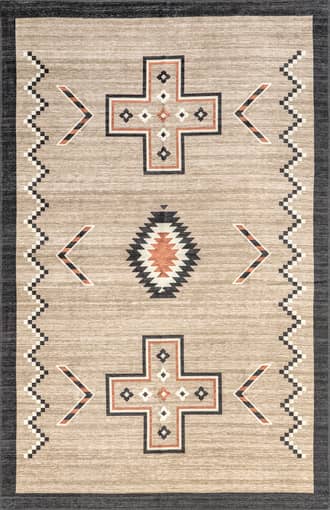 Zahaira Washable Aztec Rug primary image