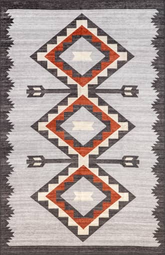 4' x 6' Bertha Washable Mountain Peaks Rug primary image