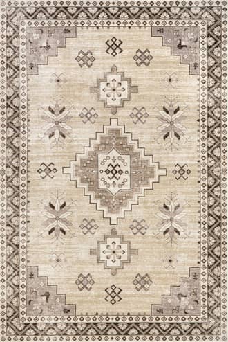 9' 6" x 13' 6" Clovebud Medallion Washable Rug primary image