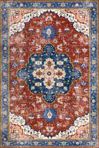 2' 6" x 8' Amaryllis Medallion Washable Rug primary image