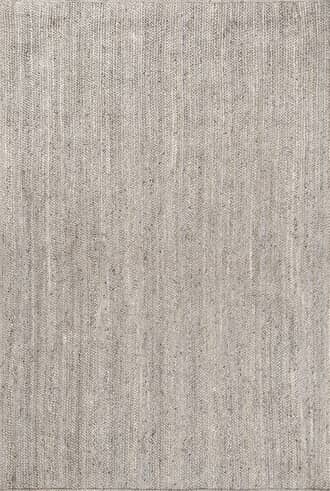 Grey 8' Jute Braided Rug swatch