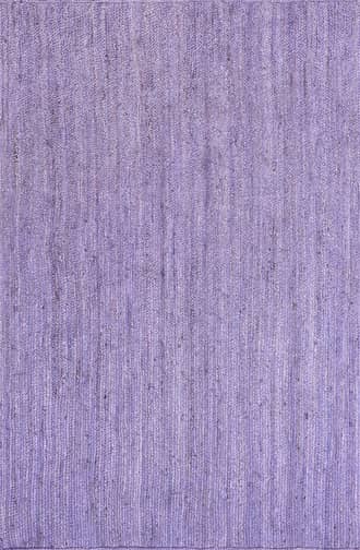 Purple 4' x 6' Jute Braided Rug swatch