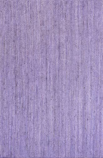 Purple 3' x 5' Jute Braided Rug swatch