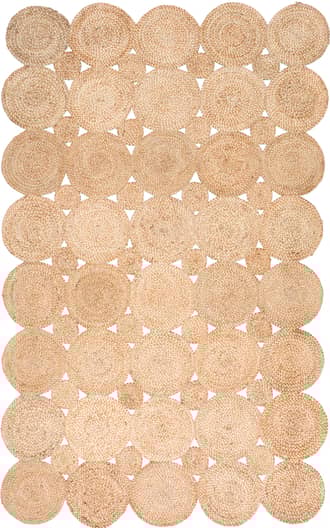 9' x 12' Jute Decorative Circles Rug primary image