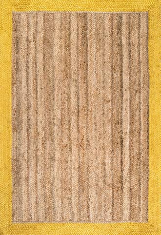 Gold 8' Jute Simple Border Rug swatch