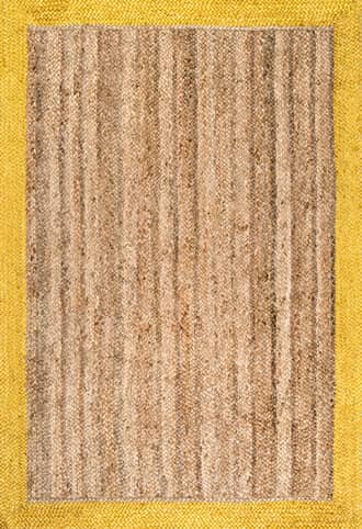 Gold Jute Simple Border Rug swatch