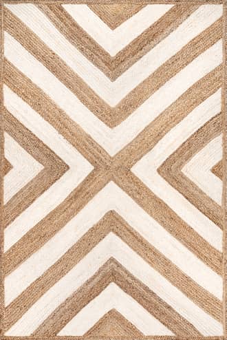 Jute Converging Chevron Rug primary image