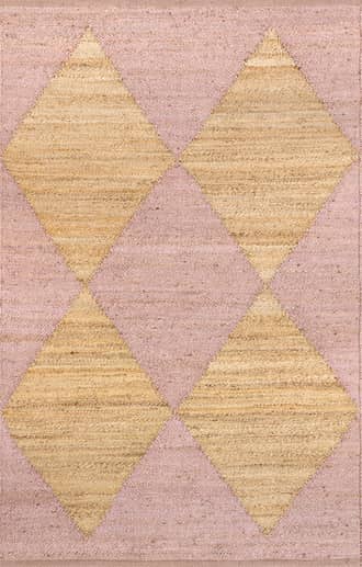 Pink Jute Harlequin Trellis Rug swatch