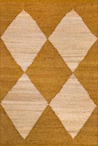 Gold Jute Harlequin Trellis Rug swatch