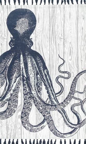 3' x 5' Octopus Over Board Tassel Rug primary image