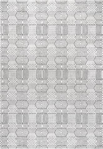 9' x 12' Lena Striped Textured Indoor/Outdoor Rug primary image