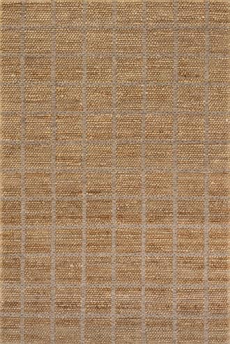 Penni Checked Jute and Wool Rug primary image