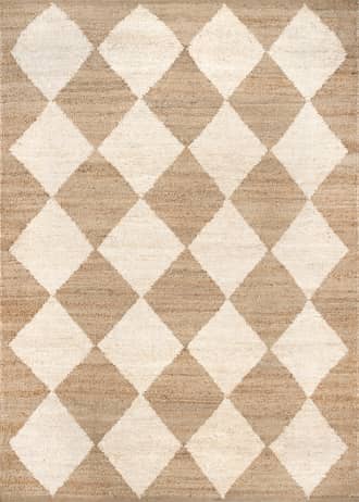 Louie Diamond Checkerboard Jute Rug primary image