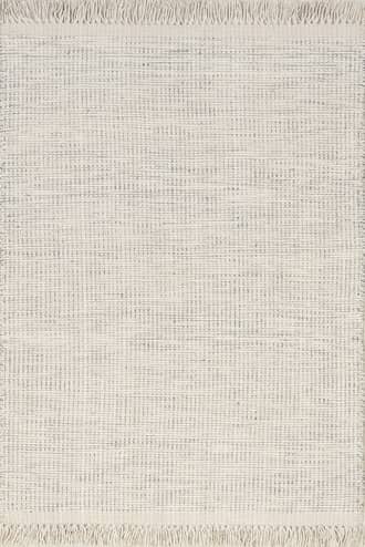 Abigail Solid Wool Fringed Rug primary image