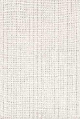 Ivory 2' x 3' Sailor Handwoven Striped Rug swatch