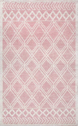 Pink Argyle Trellis Rug swatch