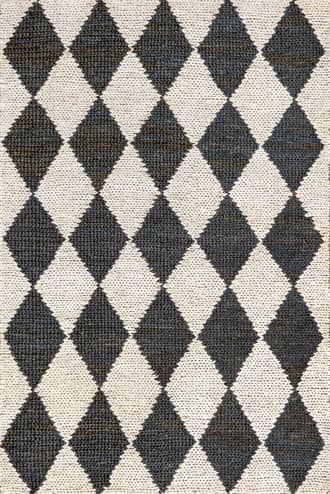 Deja Diamond Jute Trellis Rug primary image