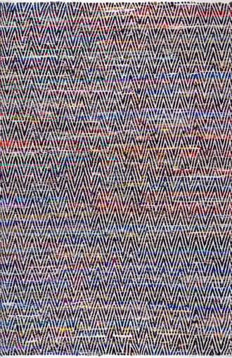 Indigo 8' 6" x 11' 6" Maxine Chromatic Chevron Rug swatch