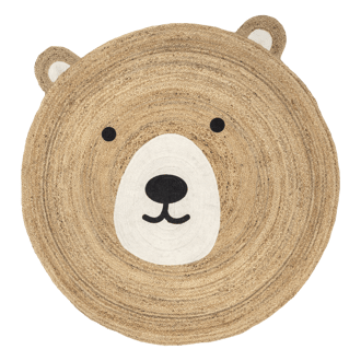 Goldie Bear Handwoven Kids Rug primary image