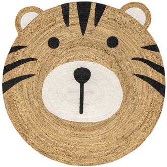 Tonia Tiger Handwoven Kids Rug primary image