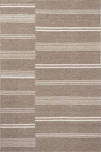 10' x 14' Birchwood Reversible Striped Wool Rug primary image