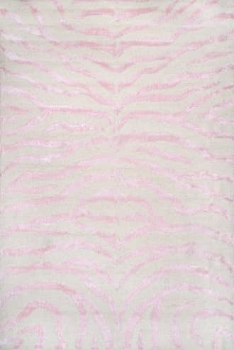 Pink Kylie Wool-Blend Zebra Rug swatch