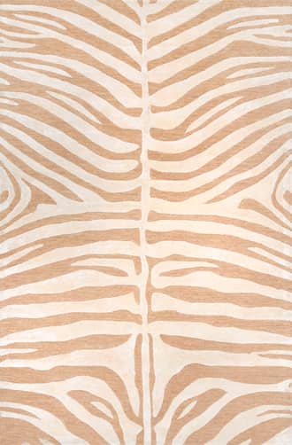 Tan Kylie Wool-Blend Zebra Rug swatch